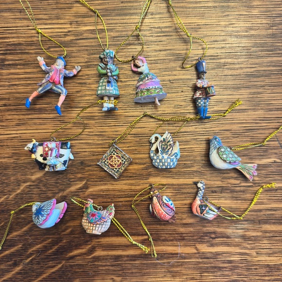 Jim Shore Tabletop Christmas Tree w/ Ornaments - 2 sets combined - Picture 4 of 4